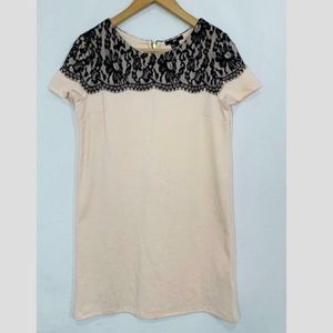 Women's H&M H & M Pastel Pink Dress, Lace sz S